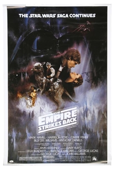 Harrison Ford Signed 40x27-inch Star Wars: The Empire Strikes Back One Sheet